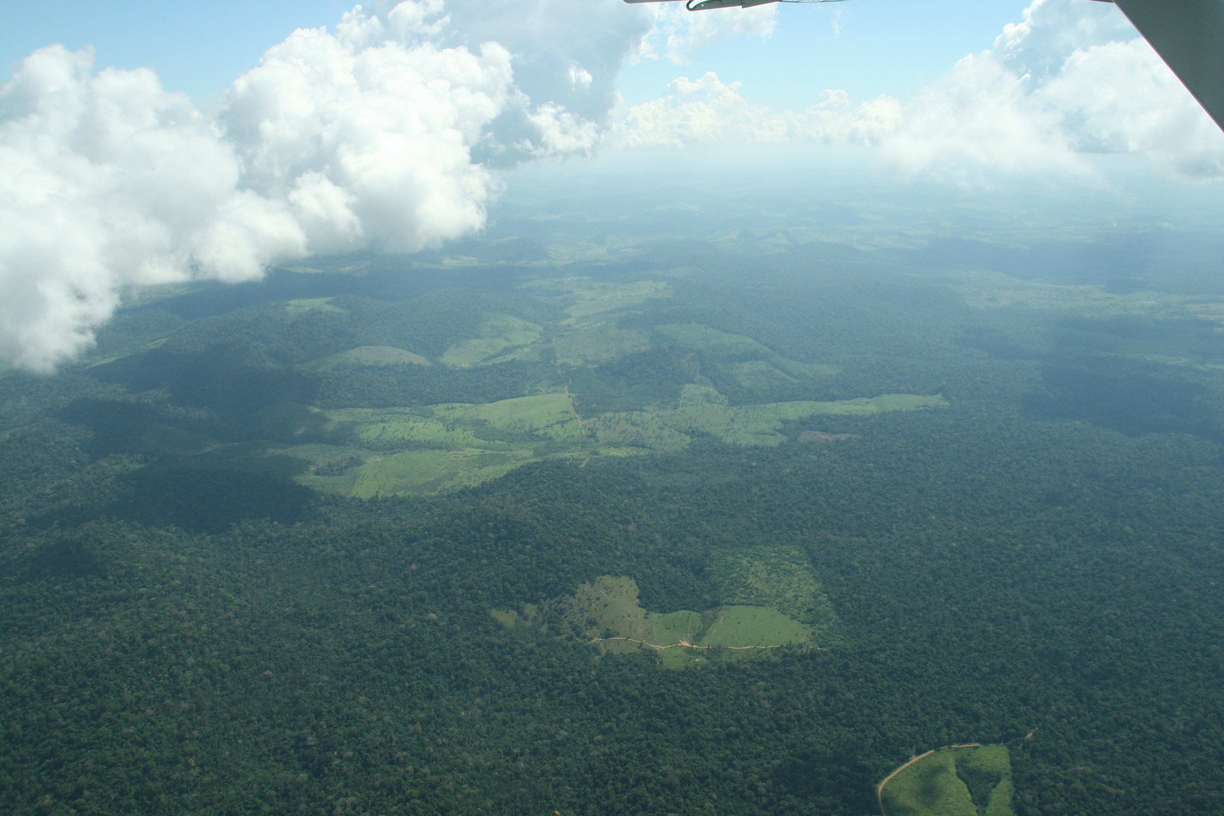 Aerial photograph of deforestation in southern Pará, Brazil. Source: Patrick Hostert
