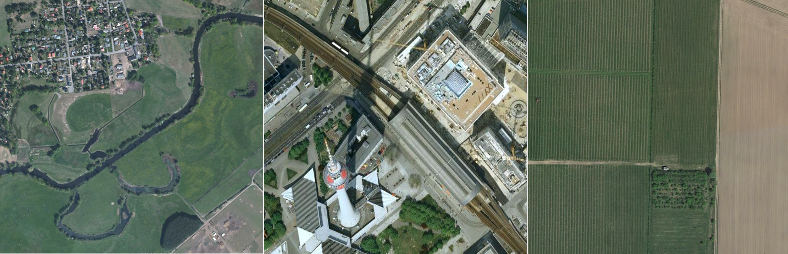 Example subsets used for interpretation in table above (Source: images from Google EarthTM)