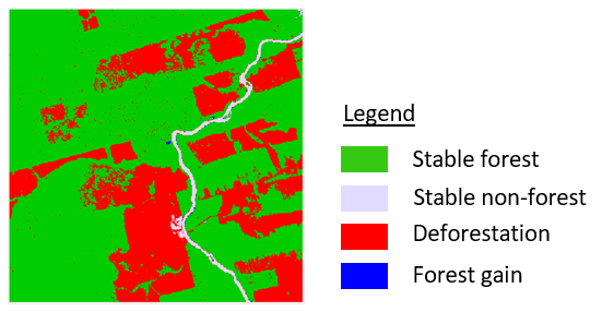 Change map showing all possible change classes